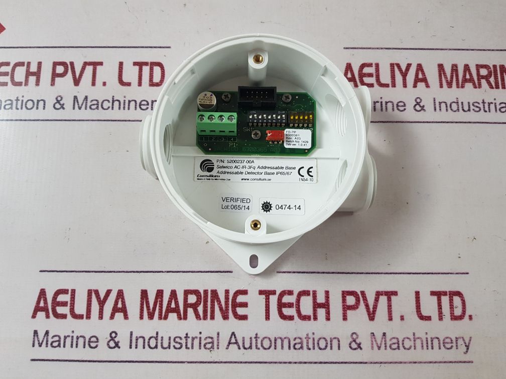 Consilium salwico ac-ir-3fq addressable detector base 5200237-00a rev: a03