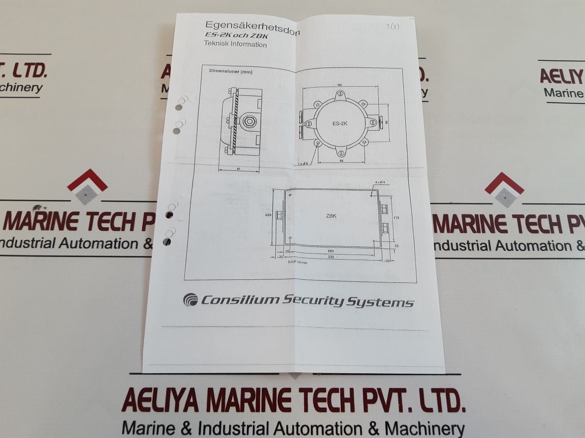 Consilium salwico es-2k eexi-interface fire alarm system 46460