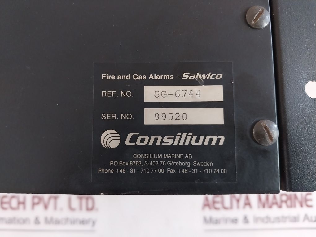 Consilium Marine Sg-6744 Fire And Gas Alarms