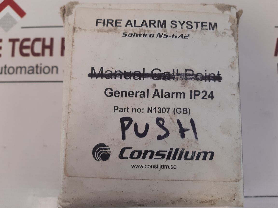 Consilium N1307 Gb General Alarm Push Button Manual Auto Cell Point