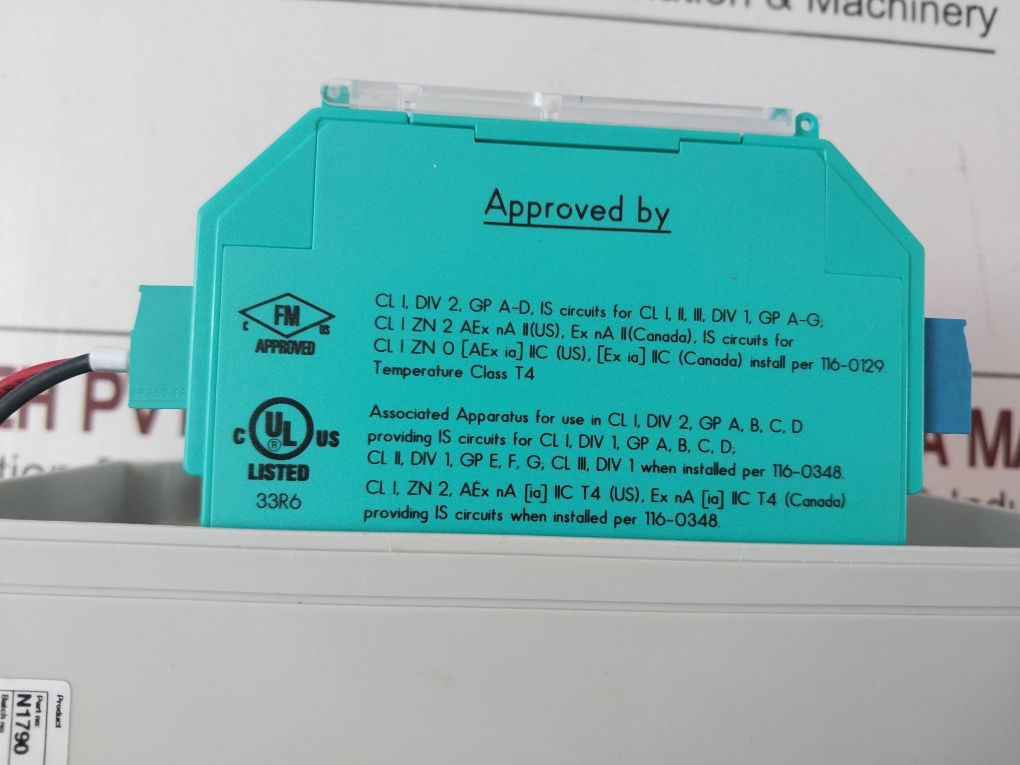 Consilium N1790 Is Isolator -a Intrinsically Safe Isolator