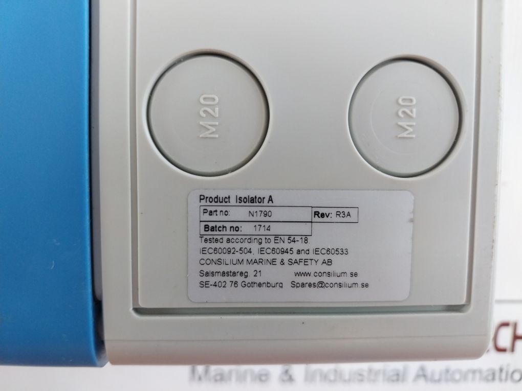 Consilium N1790 Is Isolator-a Intrinsically Safe Isolator