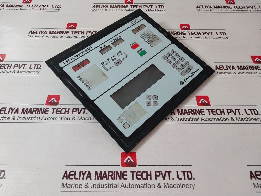 Consilium Nsac-1 Fire Alarm System Front Panel Only 24V Dc