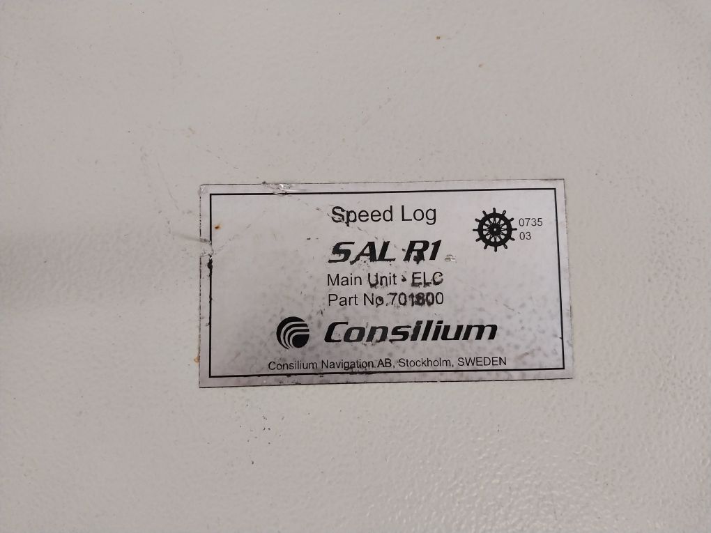 Consilium Sal R1 Speed Log Main Unit 701800