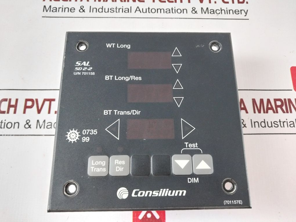 Consilium Sal Sd2-2 701158B Speed Distance Display Version: 2