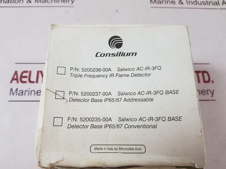 Consilium Salwico 5200237-00A Ac-ir-3Fq Addressable Detector Base Ip65/67