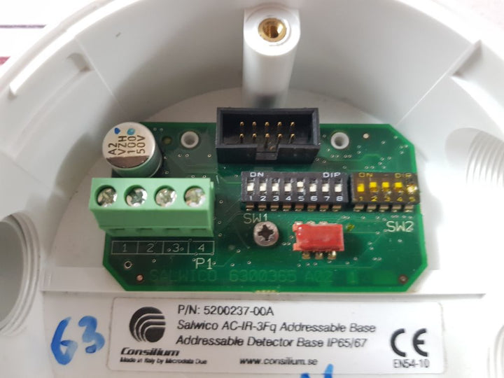Consilium Salwico 5200237-00A Ac-ir-3Fq Addressable Detector Base Ip65/67