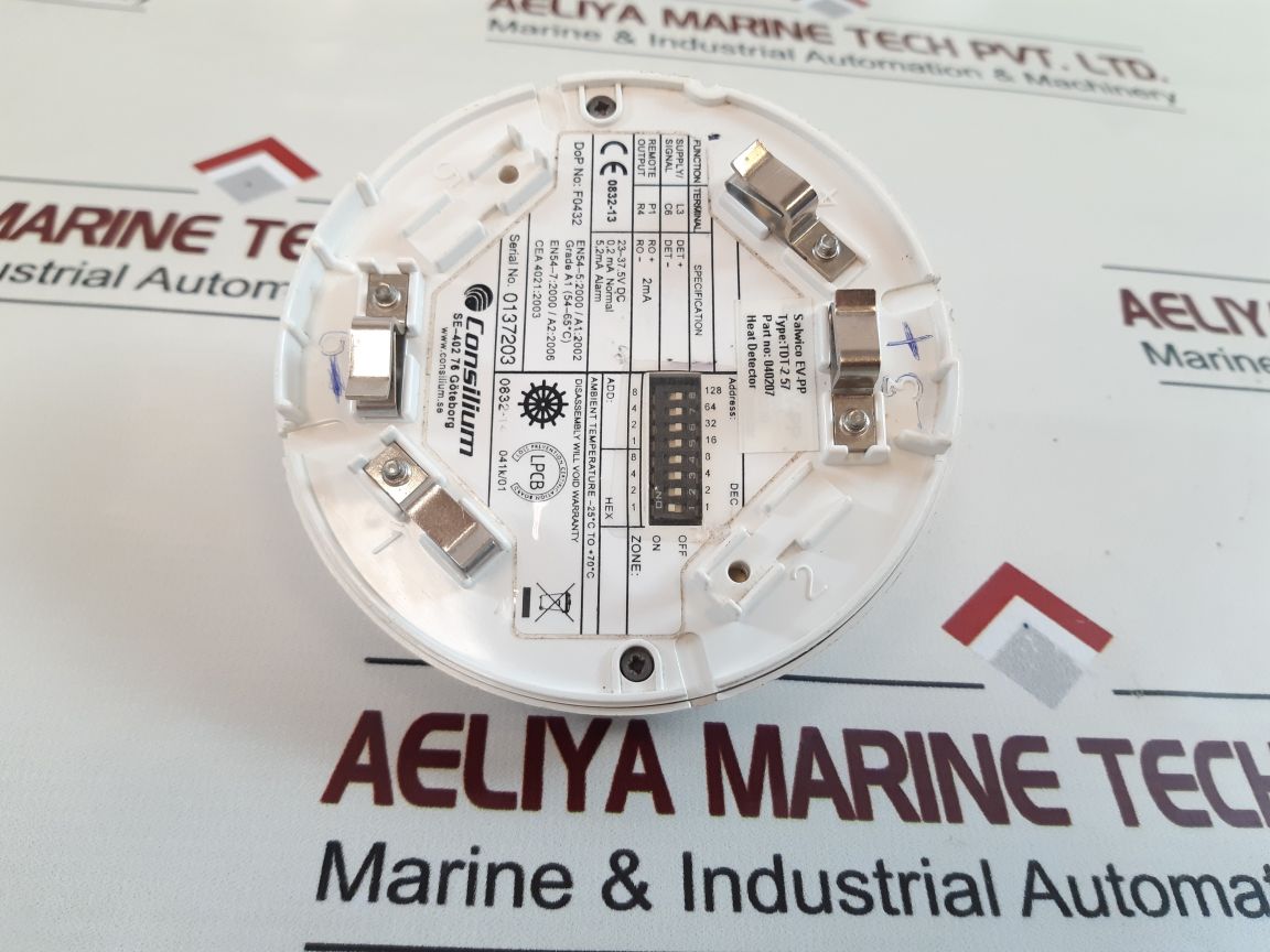 Consilium Salwico Ev-pp Tdt-2 57 Heat Detector 040207
