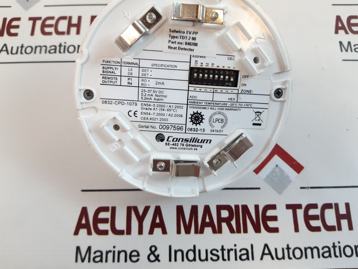 Consilium Salwico Ev-pp Tdt-2 80 Heat Detector 040208
