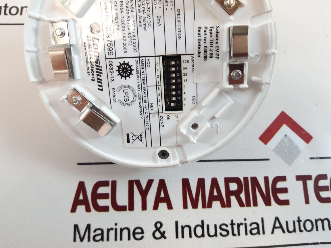 Consilium Salwico Ev-pp Tdt-2 80 Heat Detector 040208
