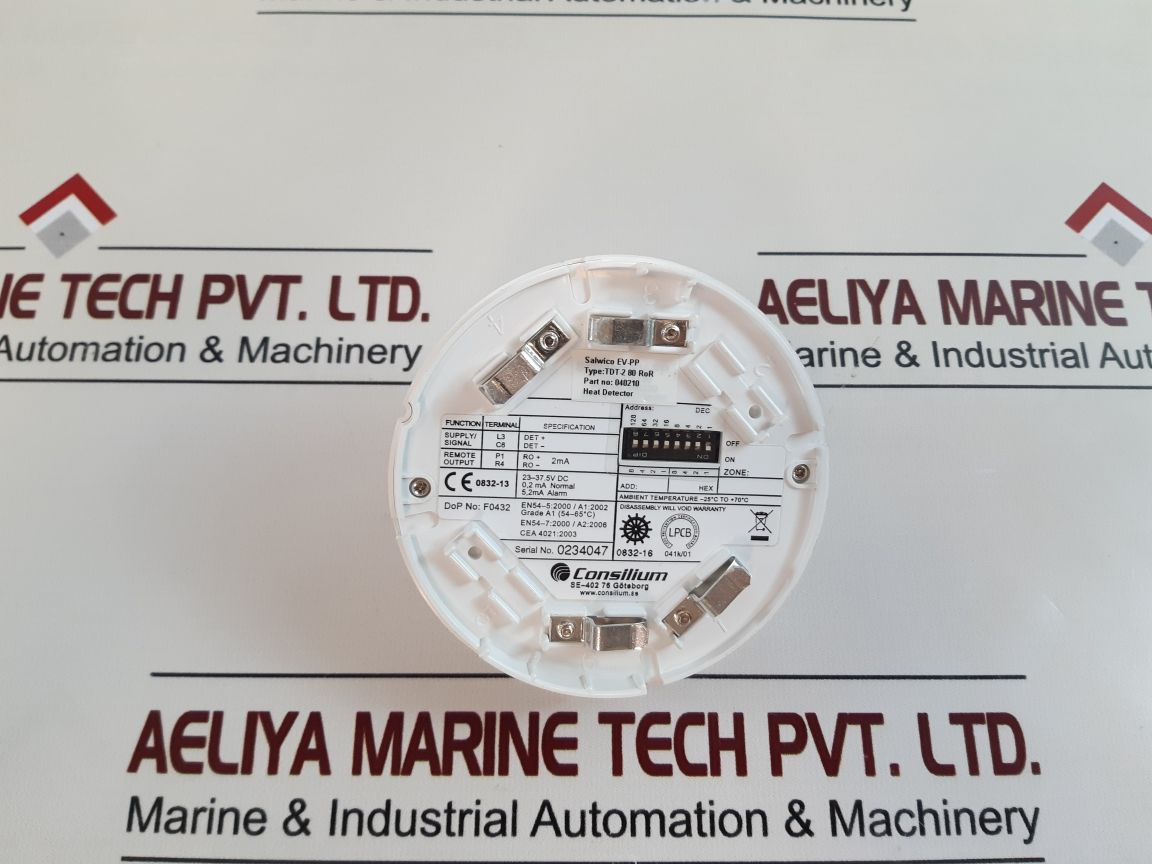 Consilium Salwico Ev-pp Tdt-2 80 Heat Detector 040210
