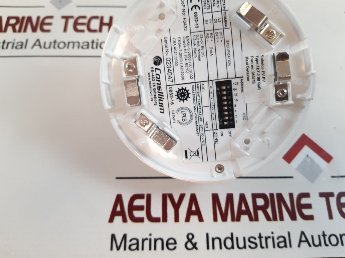 Consilium Salwico Ev-pp Tdt-2 80 Heat Detector 040210
