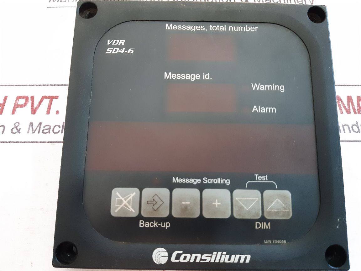 Consilium Vdr Sd4-6 Navigation Panel Display 704076A1