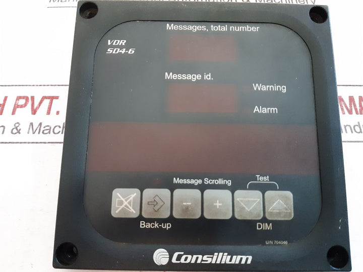 Consilium Vdr Sd4-6 Navigation Panel Display 704076A1