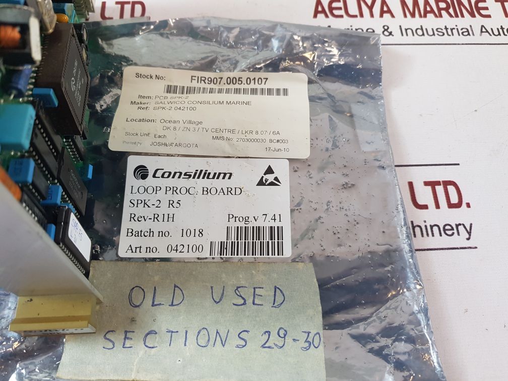 Consilium Spk-2 Loop Processor Board 