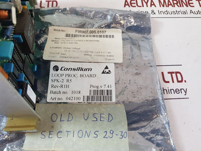 Consilium Spk-2 Loop Processor Board 