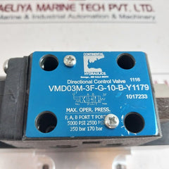 Continental Hydraulics Vmd03M-3F-g-10-b-y1179 Directional Control Valve