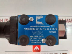 Continental Hydraulics Vmd03M-3F-g-10-b-y1179 Directional Control Valve 1Ef6 