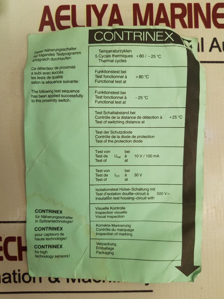 Contrinex Dw-ad-503-m12 Proximity Switch
