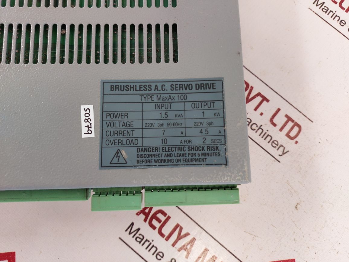 Control Techniques Maxax 100 Brushless A.C. Servo Drive