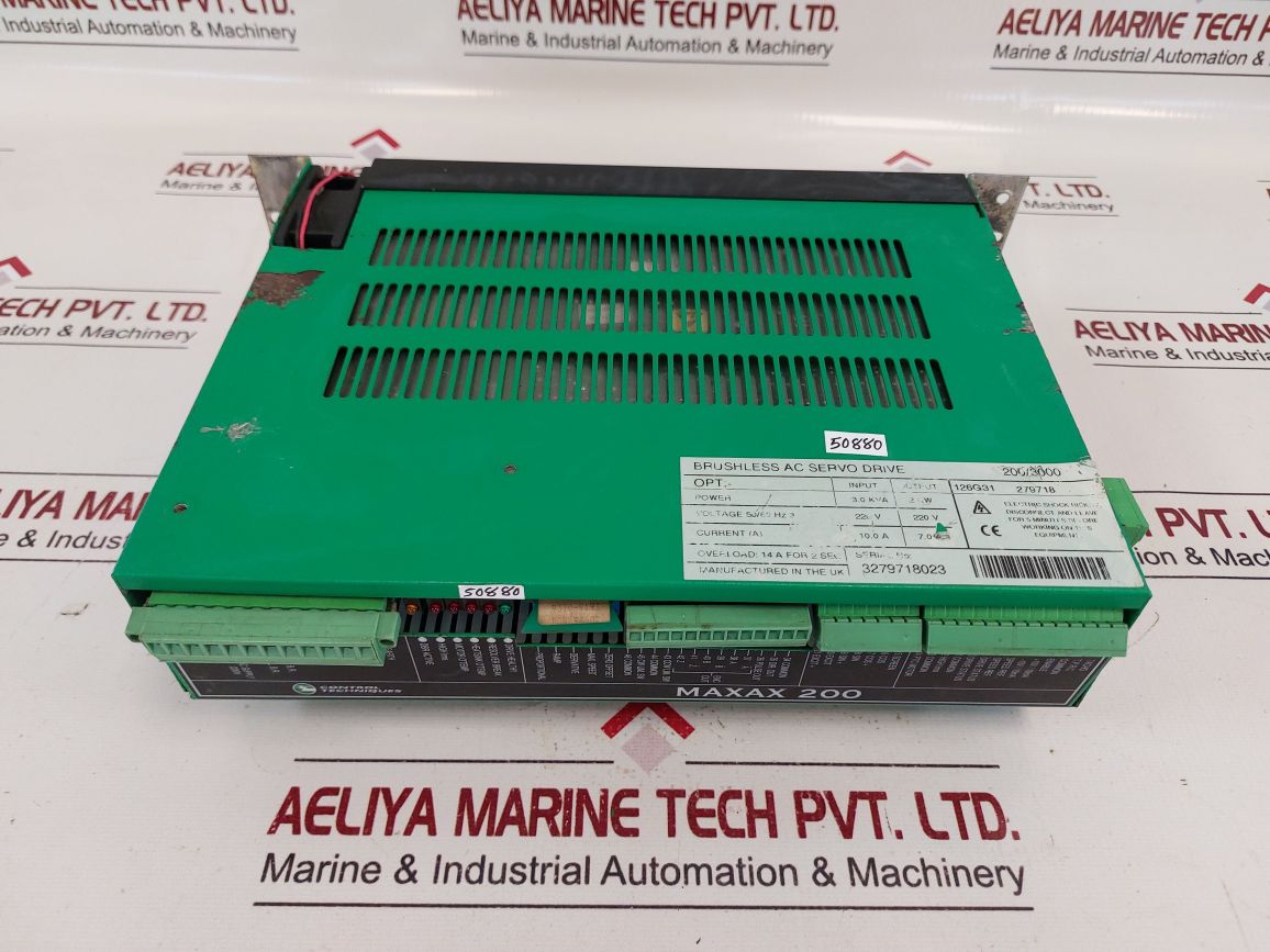 Control Techniques Maxax 200 Brushless Ac Servo Drive 200/3000