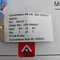 Converteam 200022 Temperature Pt100 Probe
