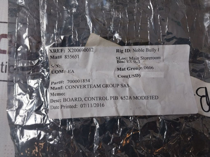 Converteam Pib-652A Board For Power Interface