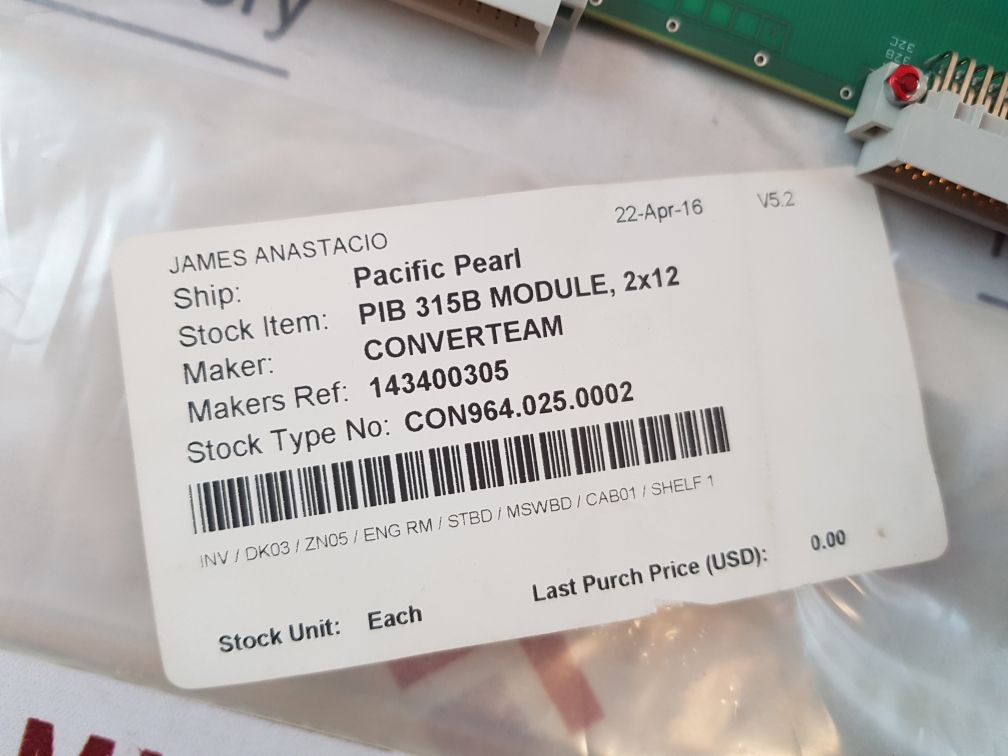 Converteam/Alstom Pib 315B Module 3Bec0119 D