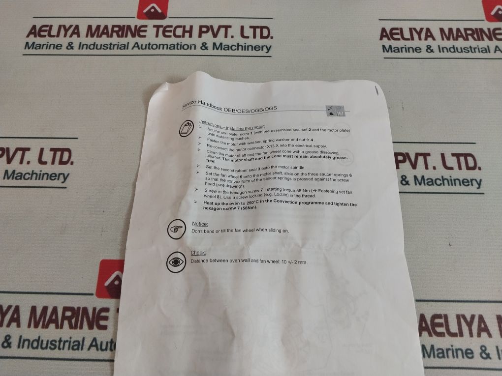 Convotherm 2617295 Set Of Seals For Motor And Shaft P3