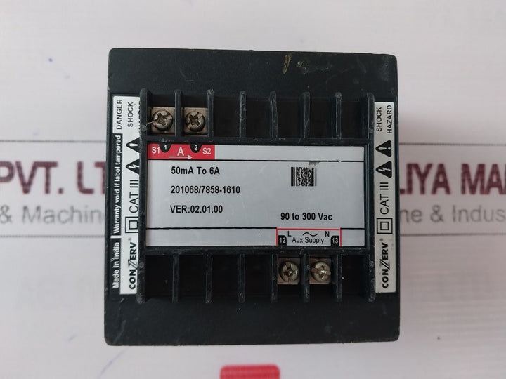 Conzerv Dm1110 Digital Panel Meter 90 To 300 Vac