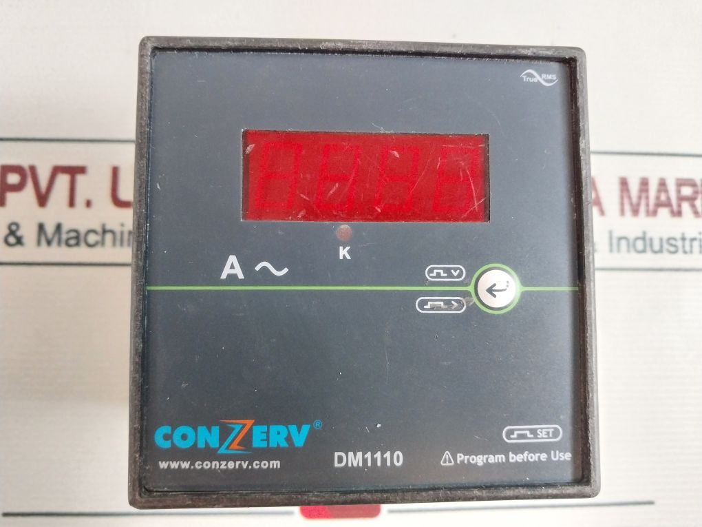 Conzerv Dm1110 Digital Panel Meter 90 To 300Vac 50/60Hz
