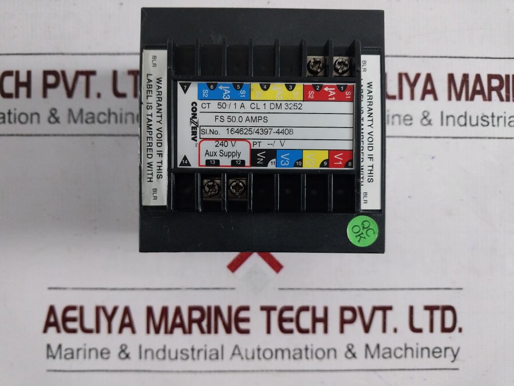 Conzerv Dm3252 Digital Panel Meter 50/1A