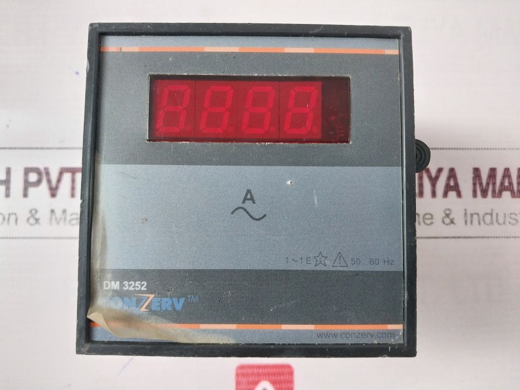 Conzerv Dm 3252 Digital Panel Meter Ct- 1250/5A Aux- 240V