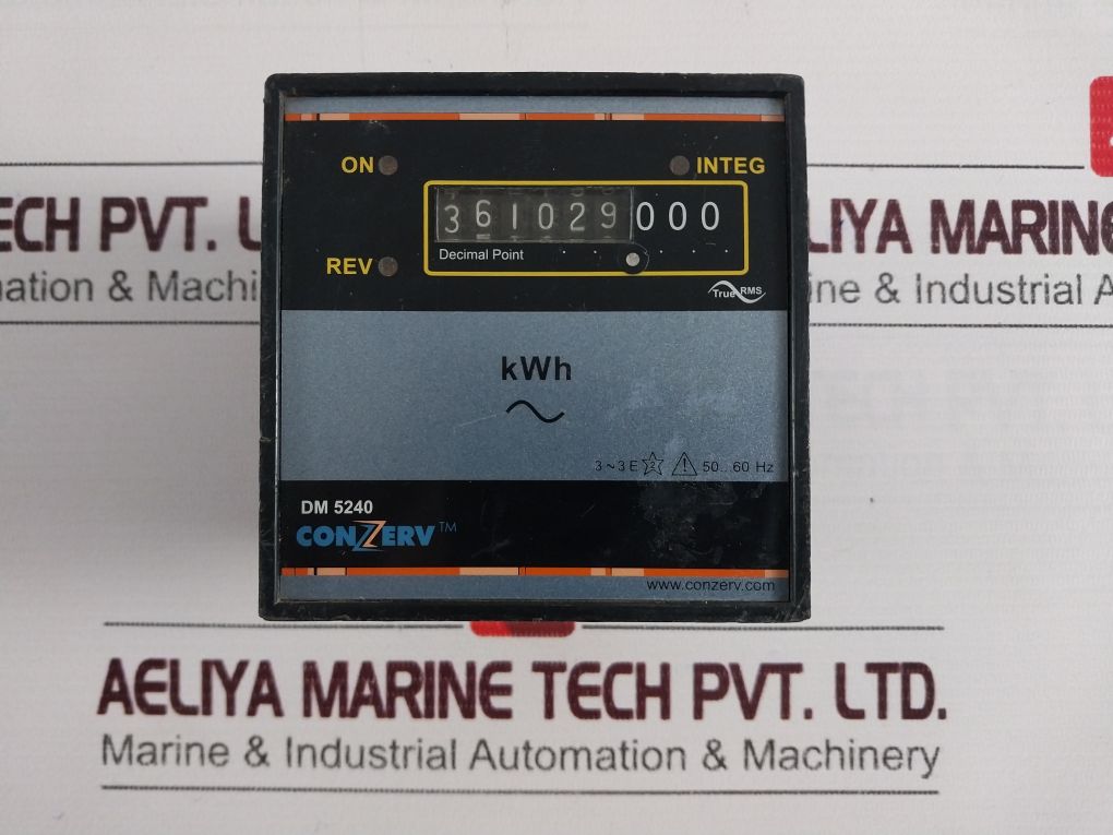 Conzerv Dm 5240 Energy Meter Ct 400/5 A Cl 1 Fs 287.51 Kwh