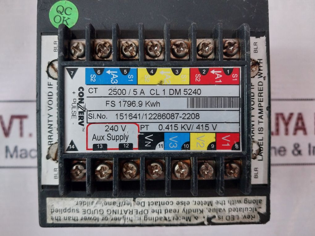 Conzerv Dm 5240 Energy Meter 415 V