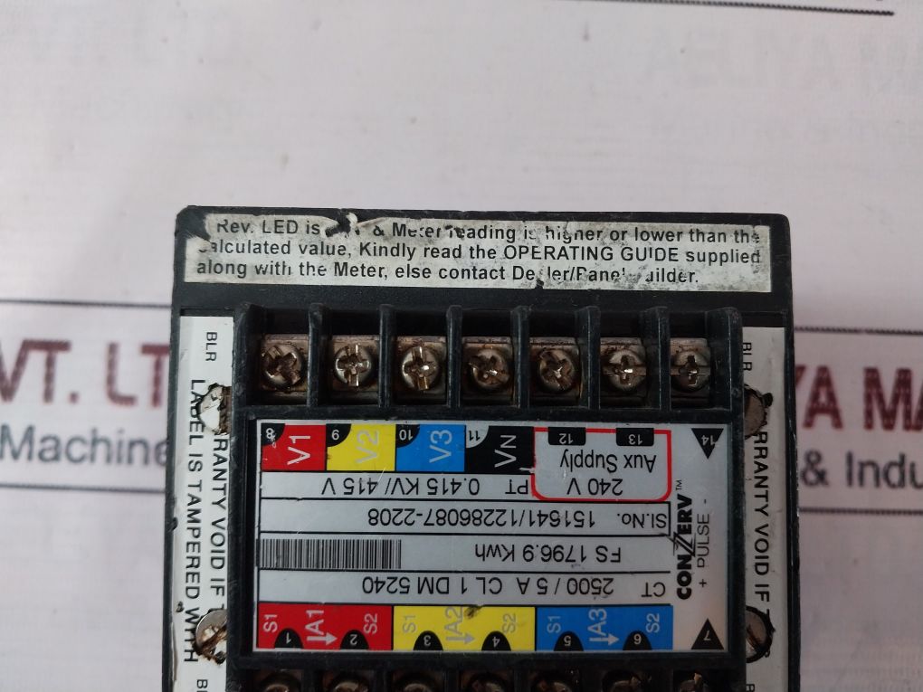 Conzerv Dm 5240 Energy Meter 415 V