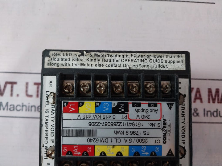 Conzerv Dm 5240 Energy Meter 415 V