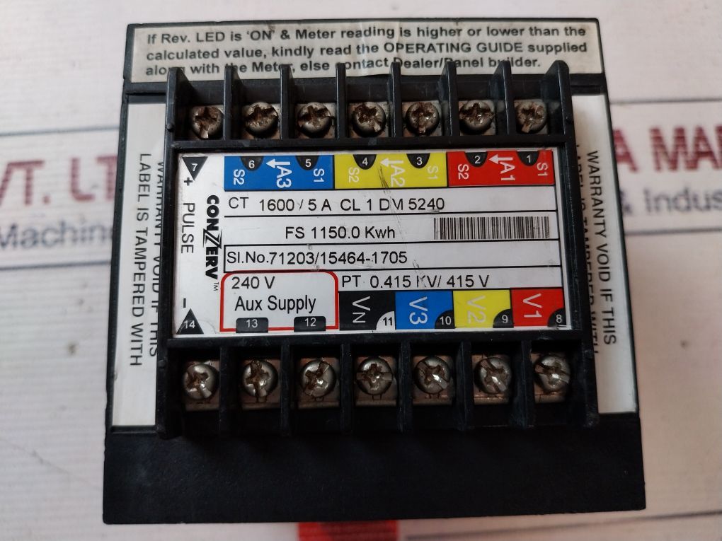 Conzerv Dm 5240 Energy Meter 50-60Hz