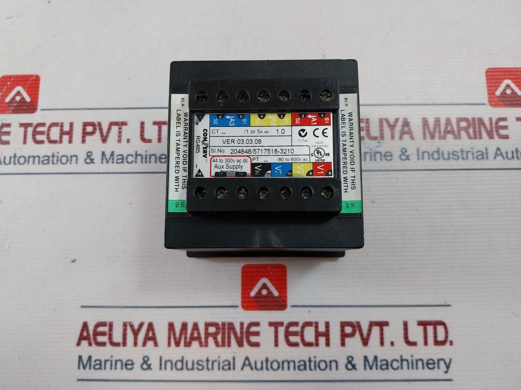 Conzerv Em6400 Digital Energy Meter 80-600 Vac