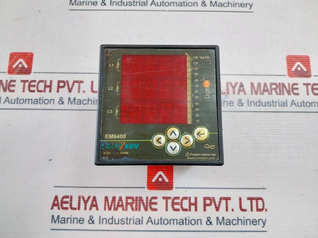 Conzerv Em6400 Digital Energy Meter 80-600 Vac