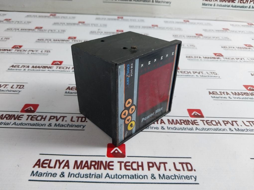Conzerv Em6434 Power Meter Ct-/1A Or 5A 80 To 270V Ac Dc