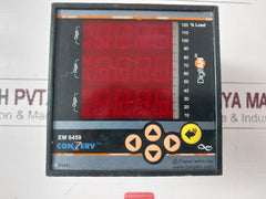 Conzerv Em6459 Power Meter 03.02.12 1Ph 80-600Vac 3 Line 4 Digit