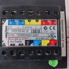 Conzerv Em6459 Power Meter 03.02.12 1Ph 80-600Vac 3 Line 4 Digit