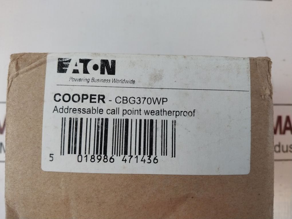 Cooper Cbg370Wp Addressable Call Point Weatherproof