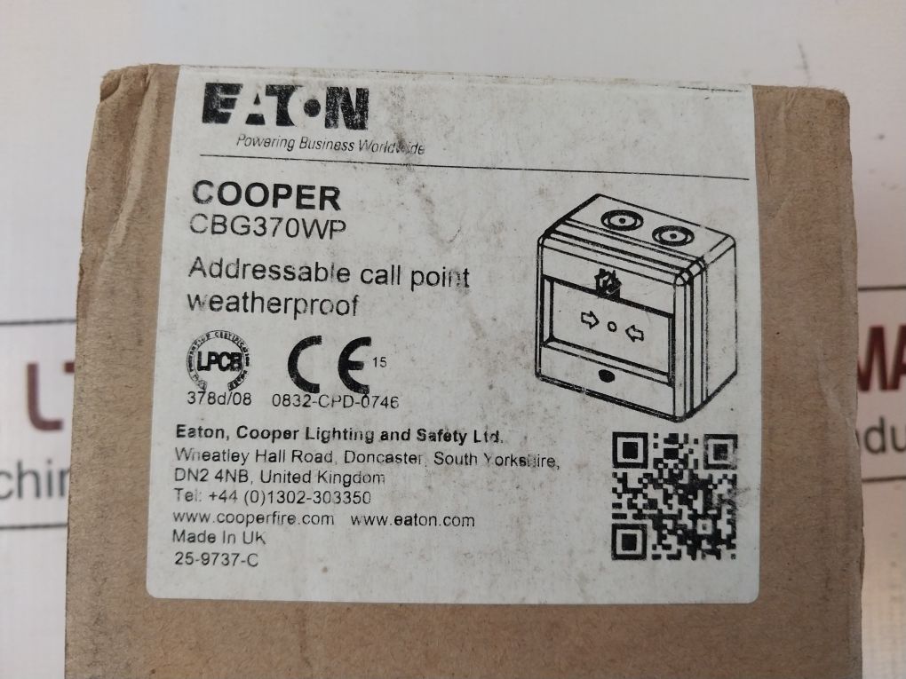 Cooper Cbg370Wp Addressable Call Point Weatherproof