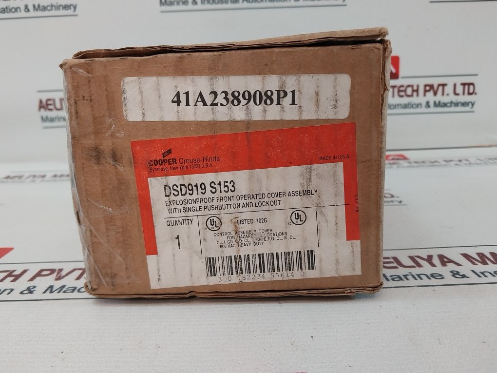 Cooper Crouse-hinds Dsd919 S153 Control Assembly Cover For Haz. Locs. Rev 3 M01