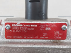 Cooper Dsd919 S153 Explosionproof Cover With Pushbutton And Lockout