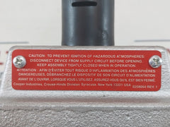 Cooper Dsd919 S153 Explosionproof Cover With Pushbutton And Lockout