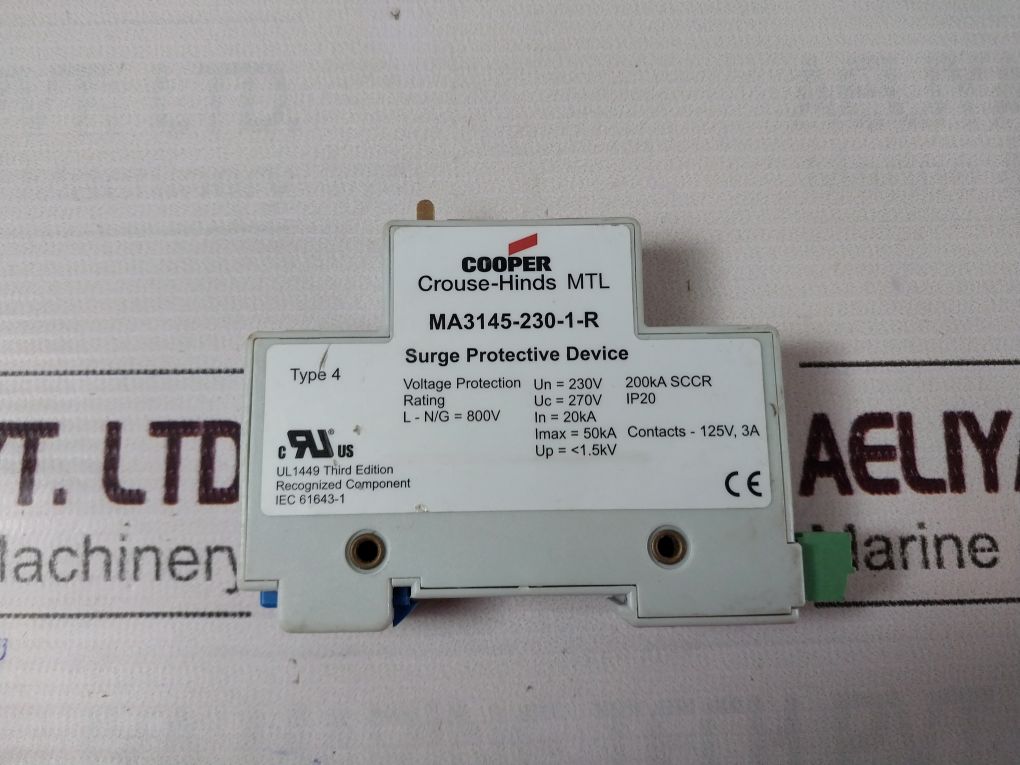 Cooper Ma3145-230-1-r Surge Protective Device
