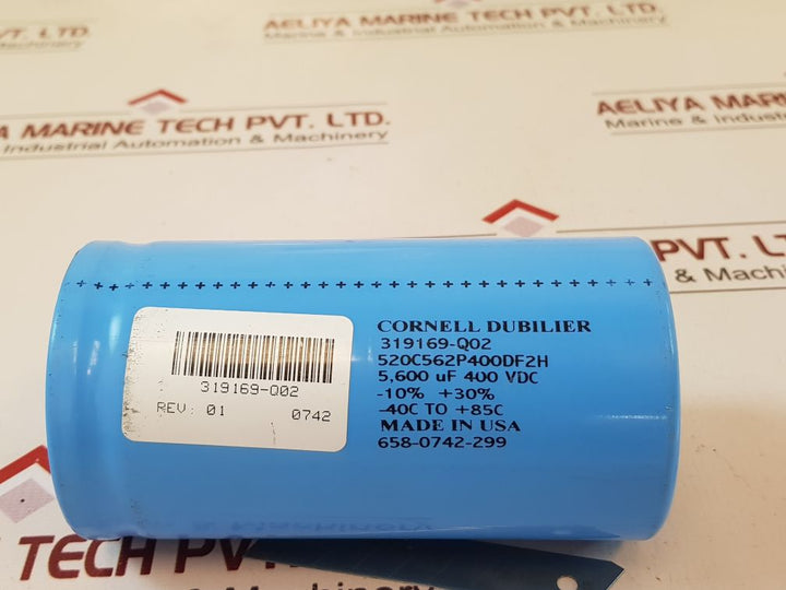 Cornell Dubilier 319169-q02 Capacitor 520C562P400Df2H
